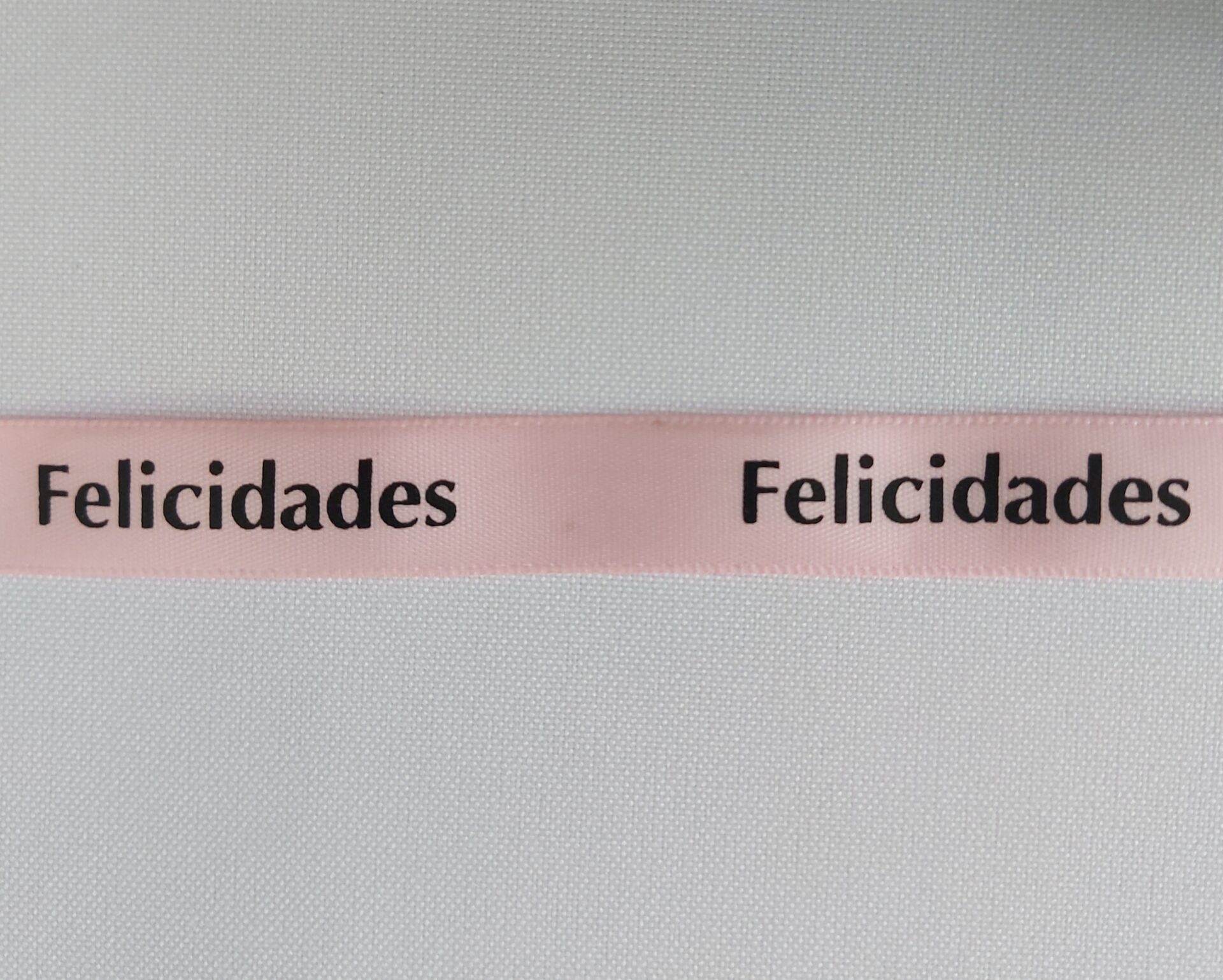 Fita Cetim Rosa Felicidades