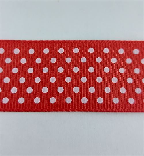 Fita Gorgorão Vermelho Bolinhas