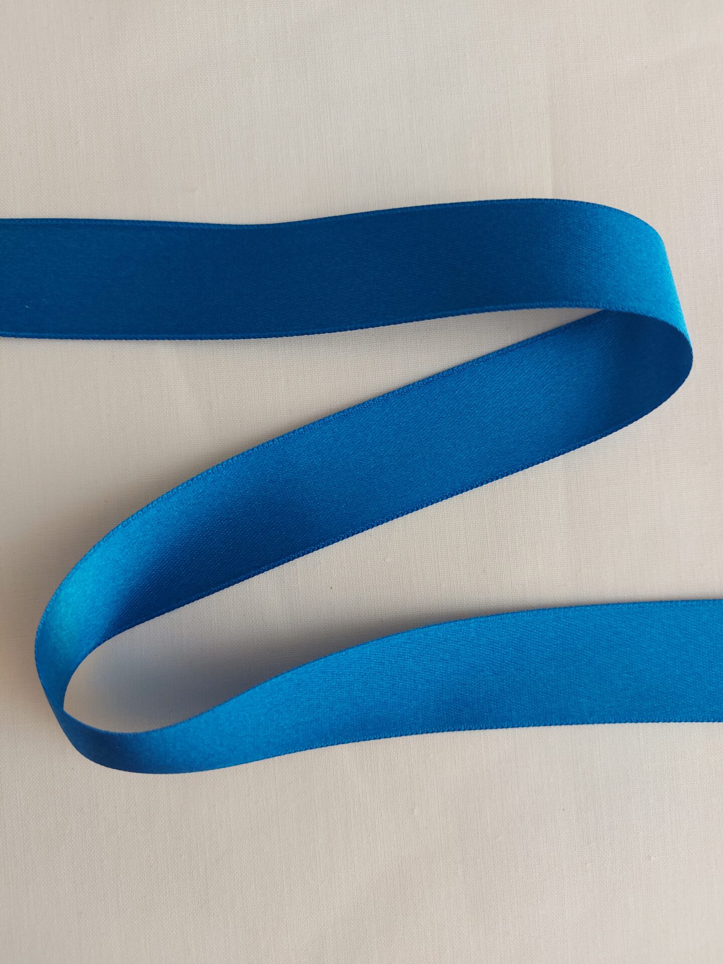 Fita Cetim Azul Cerúlio