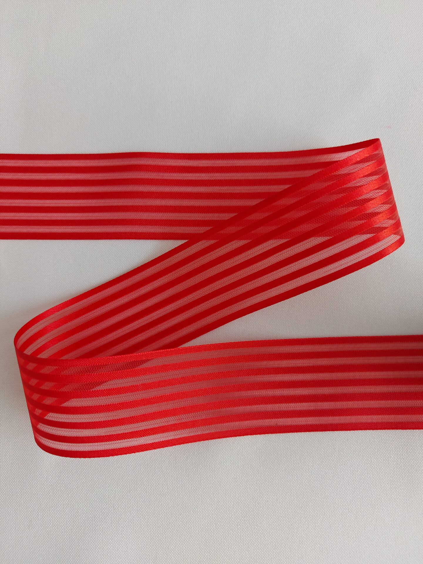 Fita Cetim/Tulle Vermelho