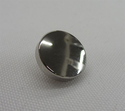 Botão Metal  Prata 12 mm